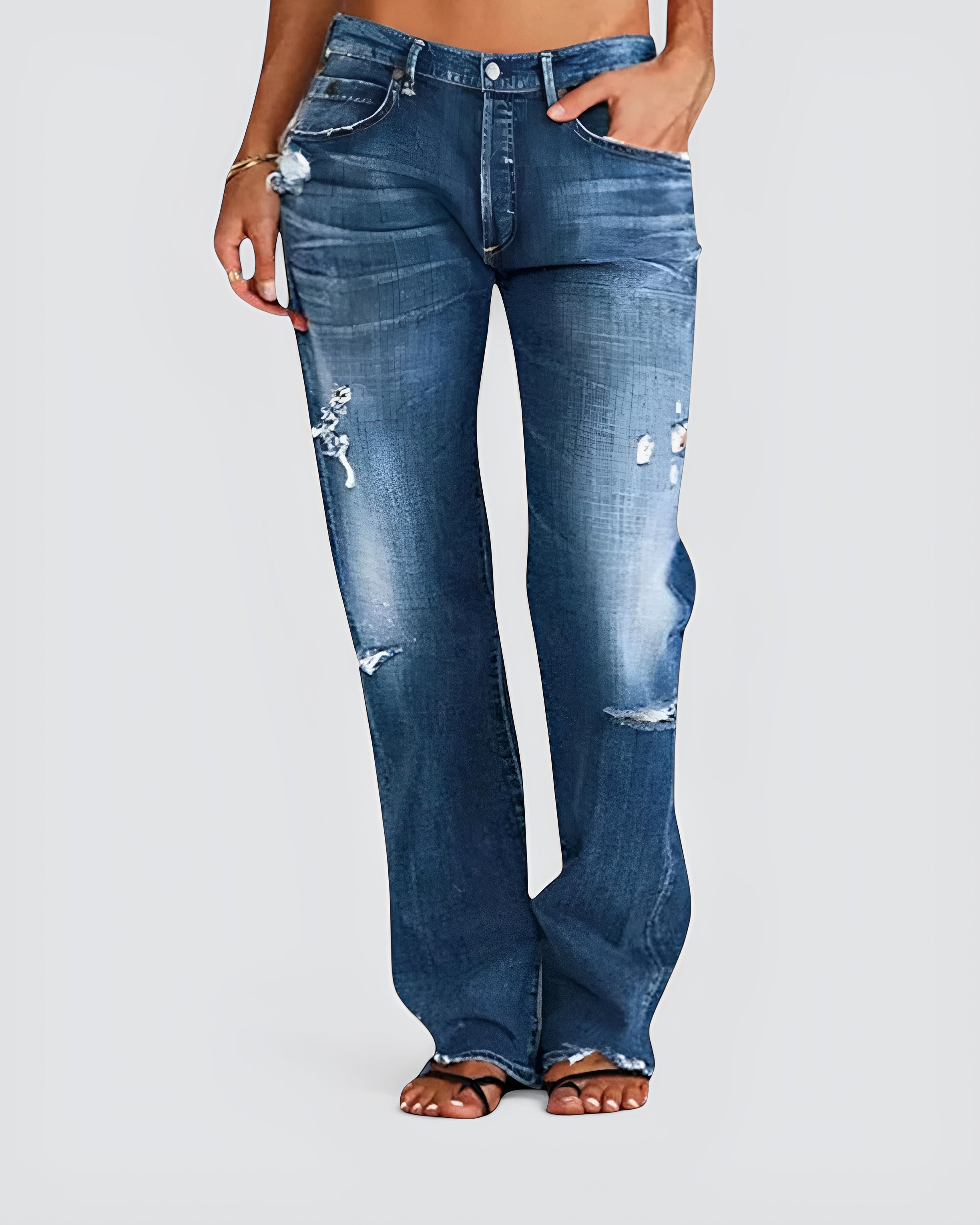 LISBET™ - LOOSE, BREDDE DENIMJEANS TIL KVINDER