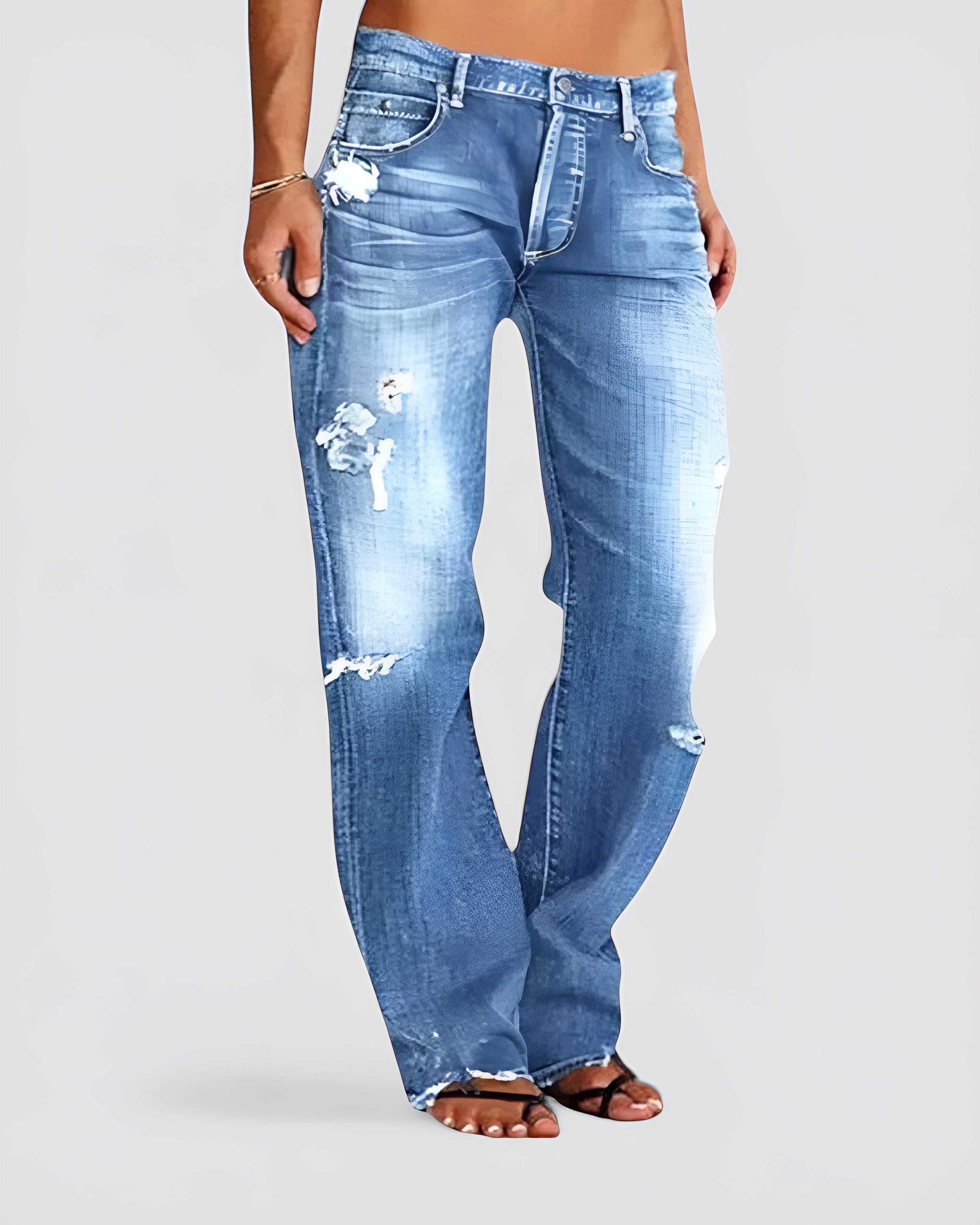 LISBET™ - LOOSE, BREDDE DENIMJEANS TIL KVINDER