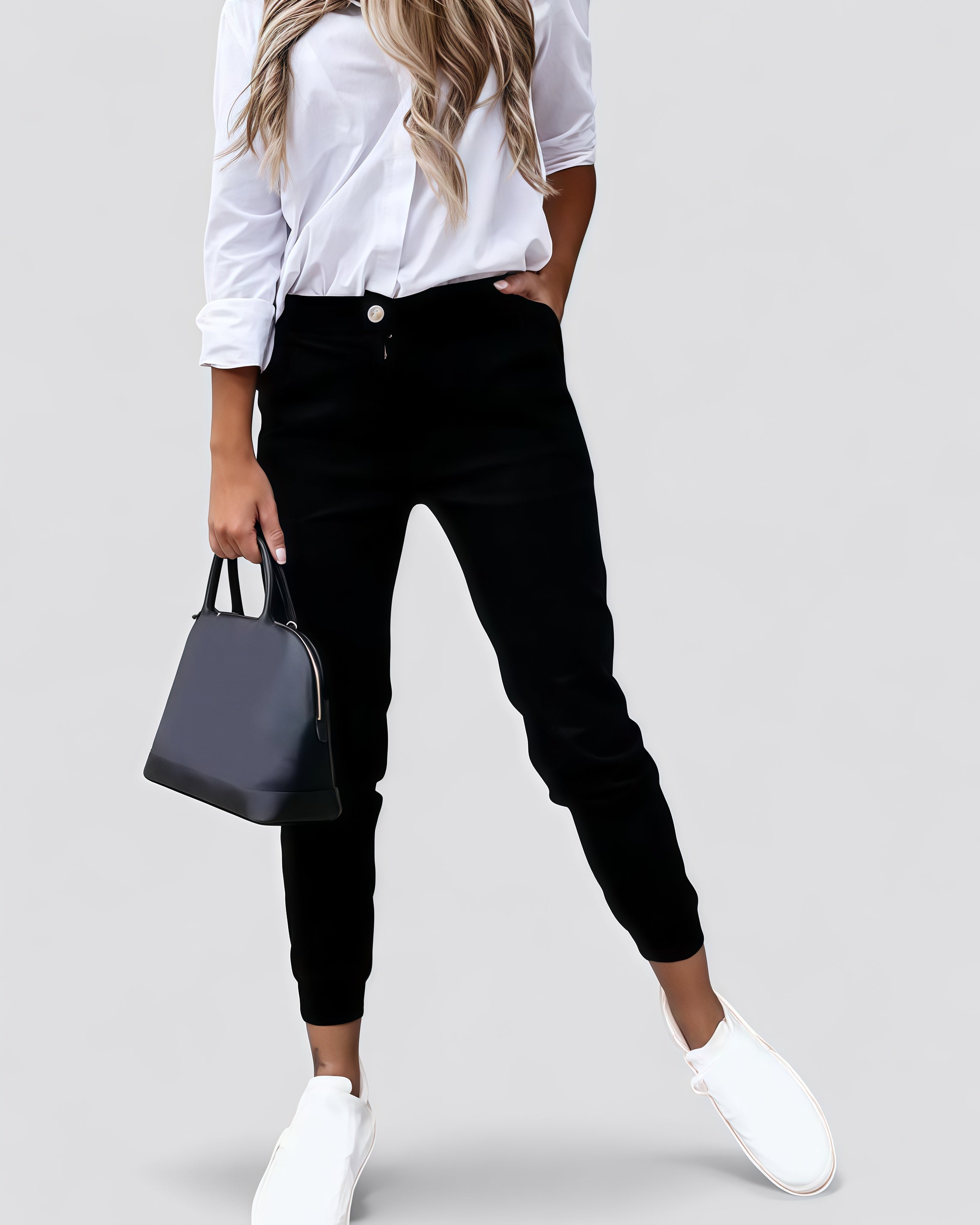 GIORGIA | ELEGANTE ELASTISKE BUKSER TIL DAME