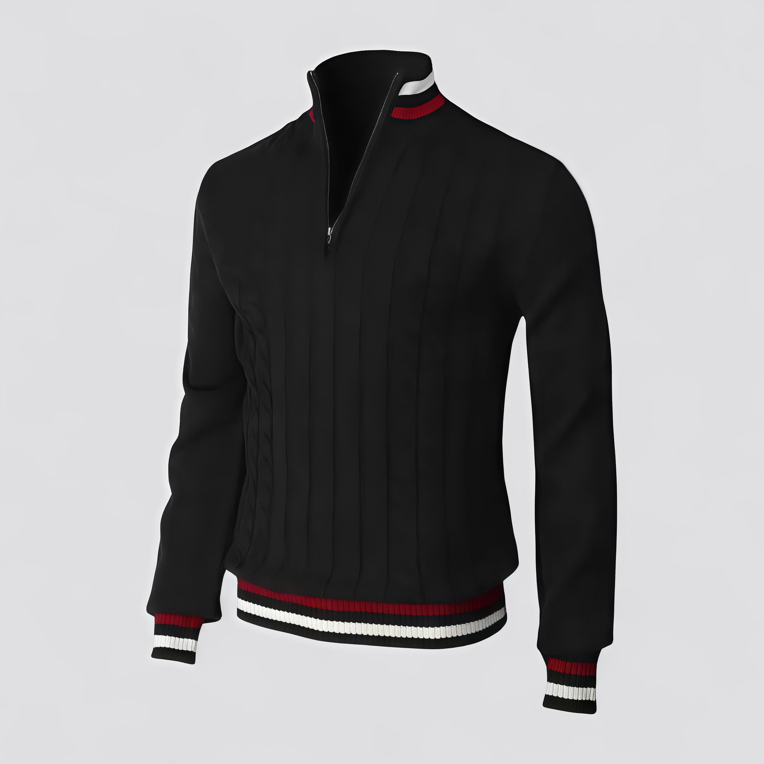 JACK | ELEGANT ZIP-UP STRIKTRØJE